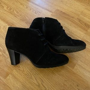 Giani Bernini Ankle Boots Black Suede Size 8